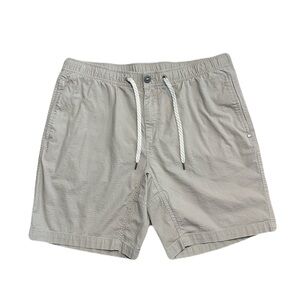 Vuori Ripstop Shorts Mens Large V370 8” Inseam Hiking 36x8 Beige Pockets